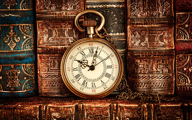 istock Vintage pocket watch still life 492099468