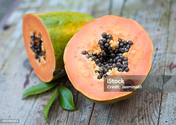 Papaya Fruit Stock Photo - Download Image Now - 2015, Close-up, Food