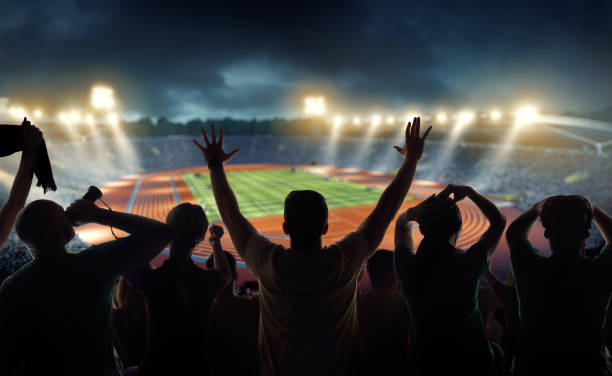 istock Fans at . stadium with running tracks 492100750