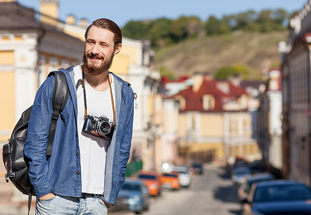 istock Handsome young guy is making journey across town 492101996