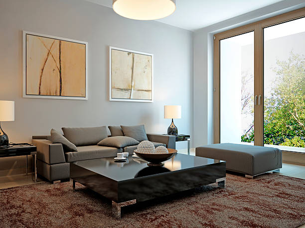 istock Living room scandinavian style 492103144