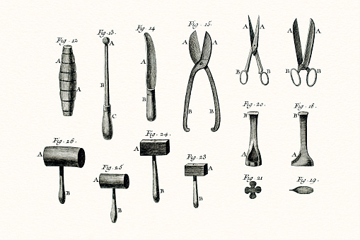 Digital restoration of an original engraving from The Encyclopedia by Denis Diderot published in 1771.