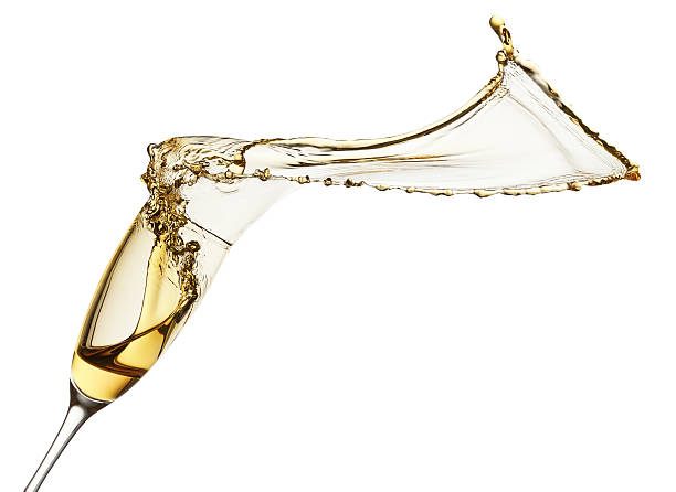 istock champagne splash from glass isolated on the white background 492121120