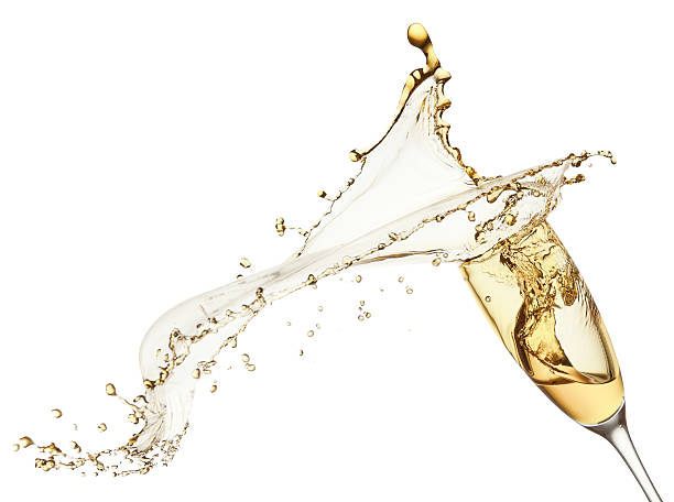 istock champagne splash from glass isolated on the white background 492121162