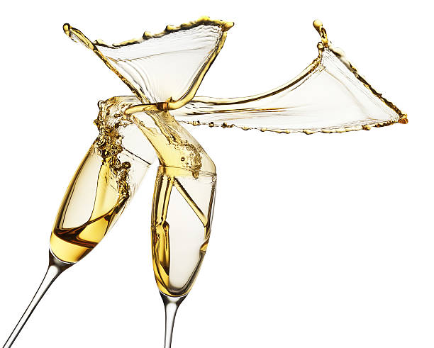 istock champagne splashes from glasses isolated on the white background 492121222