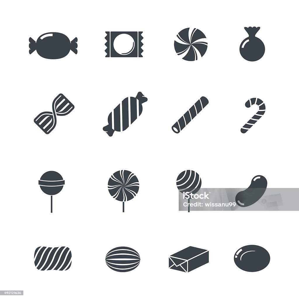 Candy Icons. Candy stock vector