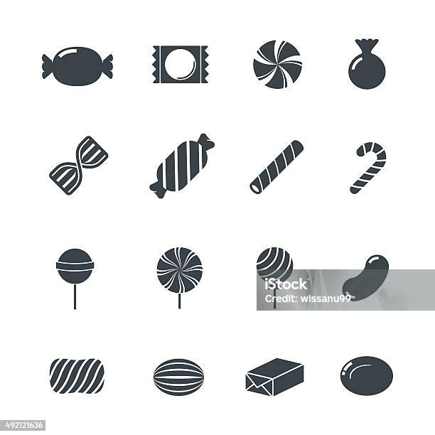 Candy Icons Stock Illustration - Download Image Now - Candy, Icon Symbol, Symbol