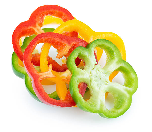 istock red, yellow and green pepper slices 492122062