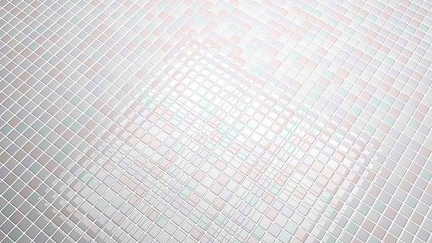 istock White tiles background convergent perspective. 492122424