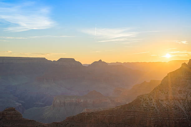 Sunrise at Grand Canyon Beautiful view on Sunrise at Grand Canyon National Park, Arizona, USA yaki point stock pictures, royalty-free photos & images