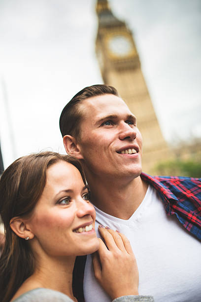 istock Couple walking togetherness in London 492127332