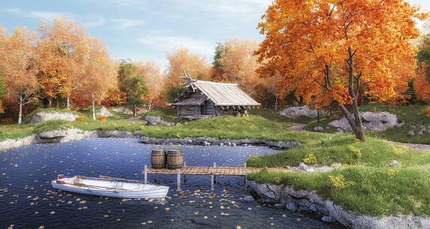 istock Landscape view of lake 492131208