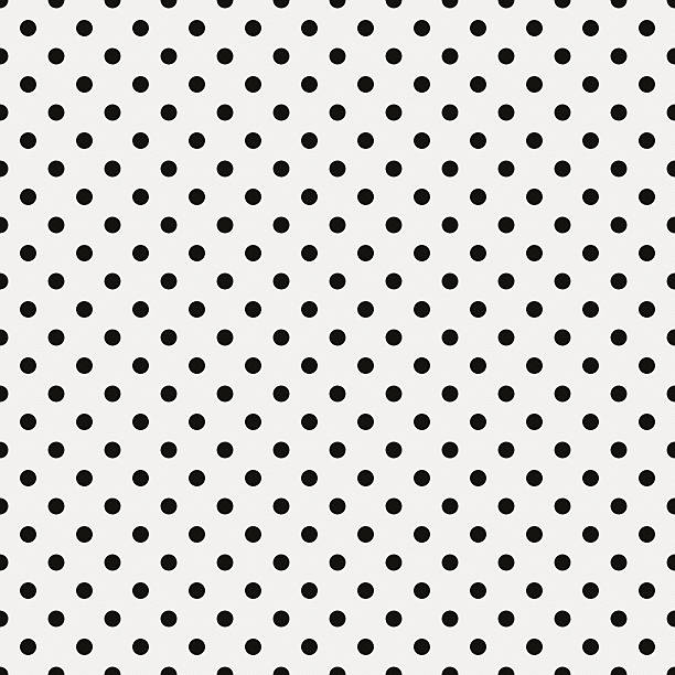 Seamless white paper with black dots