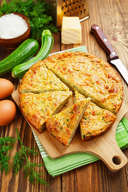 istock Zucchini pie with cheese and herbs 492132816