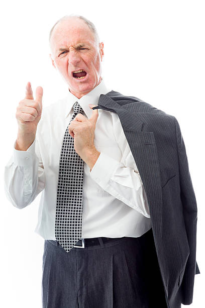 istock Upset businessman scolding somebody 492145341