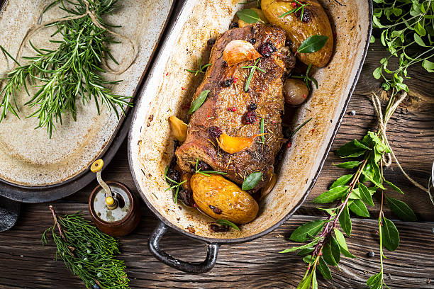 istock Venison roasted with rosemary and garlic 492145785
