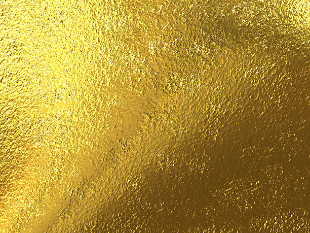 istock Close-up of gold-leaf foil background 492147763