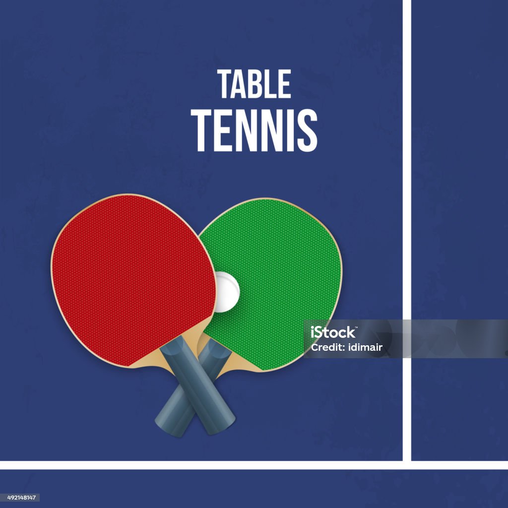 Два ракетки для игры в настольный теннис. ВЕКТОР - Векторная графика Comic-Con роялти-фри