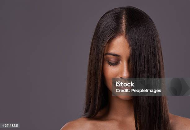 Its Her Crowning Glory Stock Photo - Download Image Now - Hair Part, Fashion Model, Human Hair