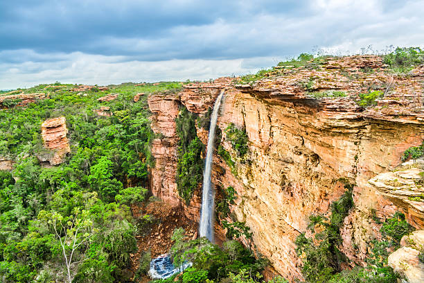 Waterfall in Bahia stock photo