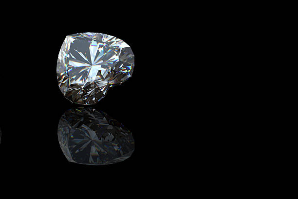 istock Heart shaped Diamond. Jewelry gemstone 492149521
