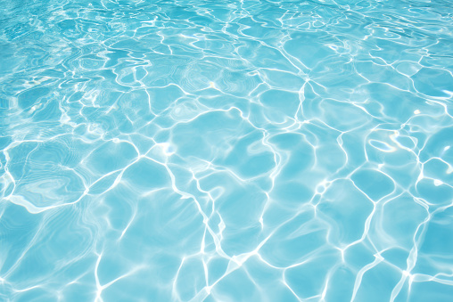 Clean and bright water  in swimming pool