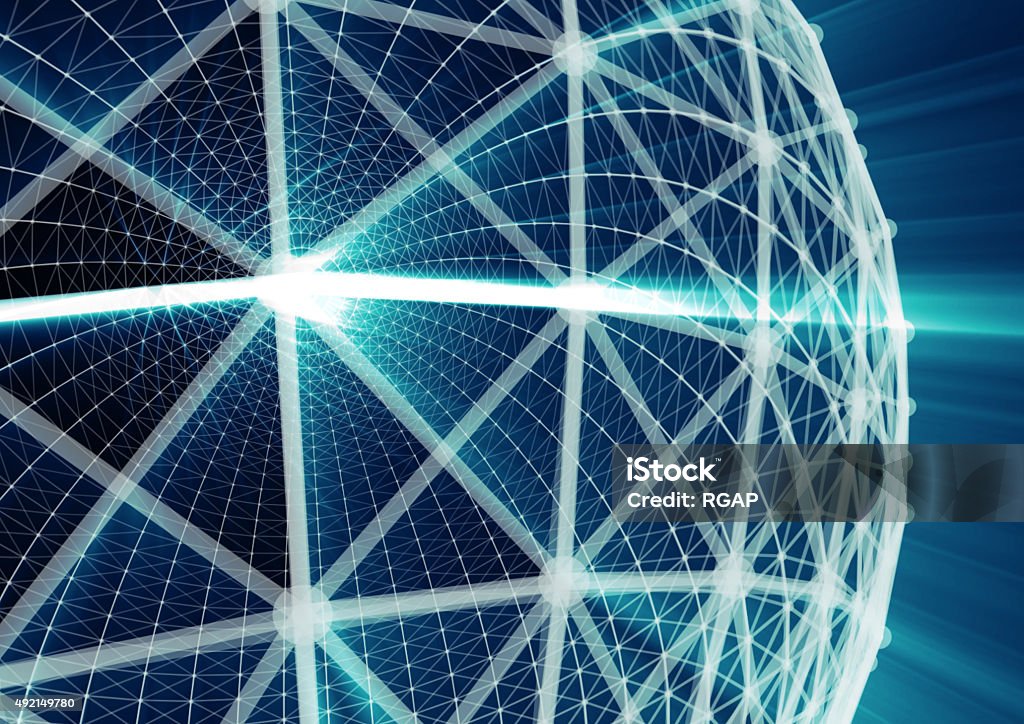 Geometric Design Technology Abstract Geometric Technology Design Element Stock Illustration ...