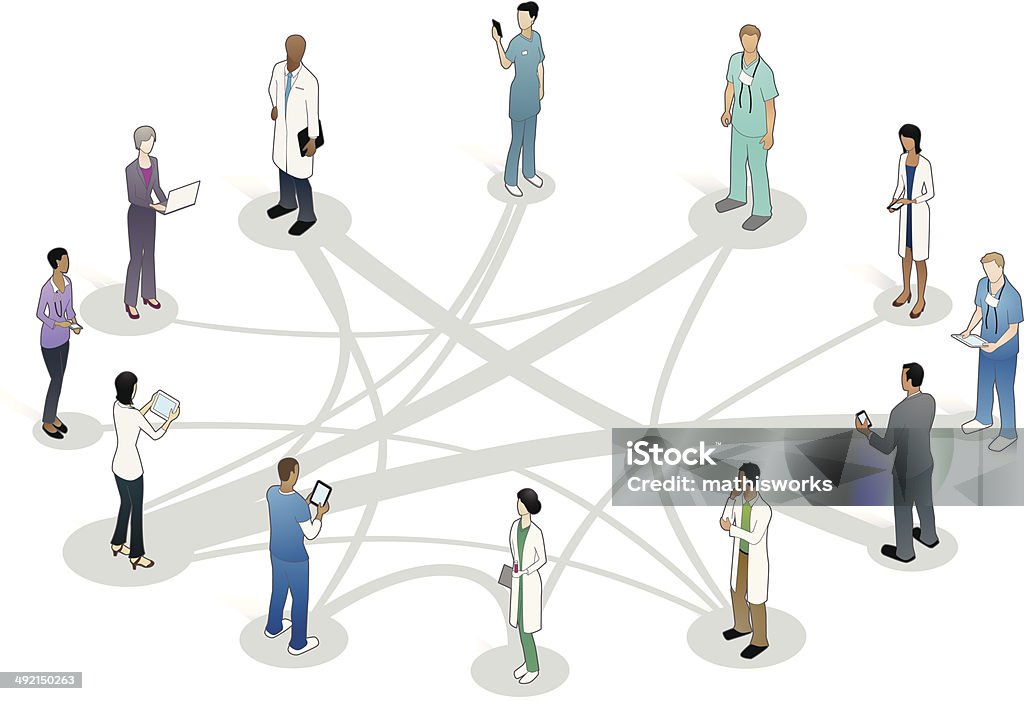 Medizinische Zusammenarbeit Illustrationen - Lizenzfrei Gesundheitswesen und Medizin Vektorgrafik