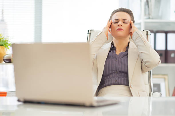 istock stressed business woman at work 492150611
