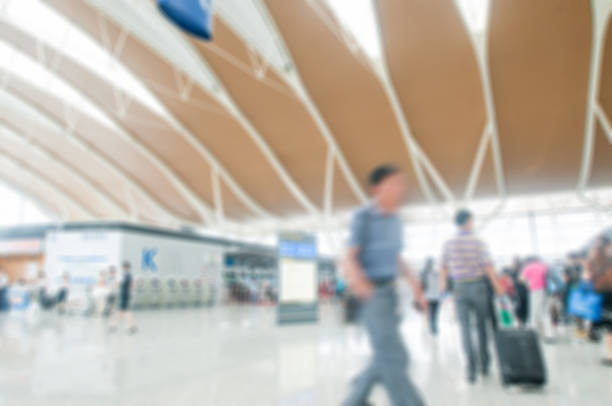 istock Blurred image of people in the airport 492151766