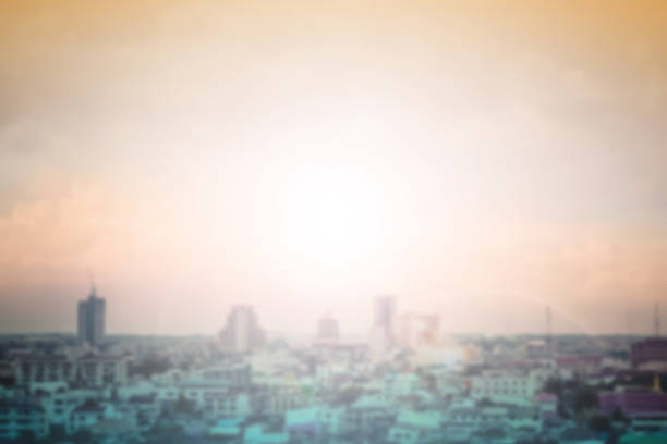 istock blurred abstract background of cityscape growth.thailand. 492155232