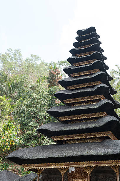 istock Storey roof temple of Bali style. 492155704