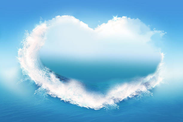 istock Emotional Love-heart shape on sky with clouds 492156398