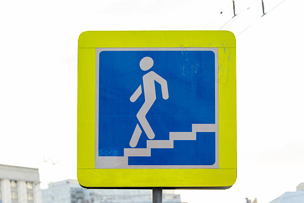 istock Russian sign steps leading to underpass 492158350