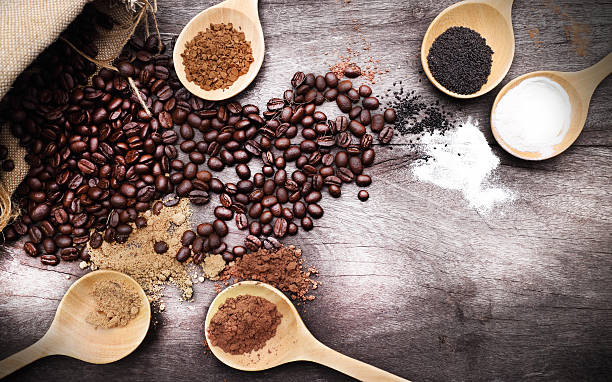 istock grated coffee in spoon on roasted coffee beans background 492159402