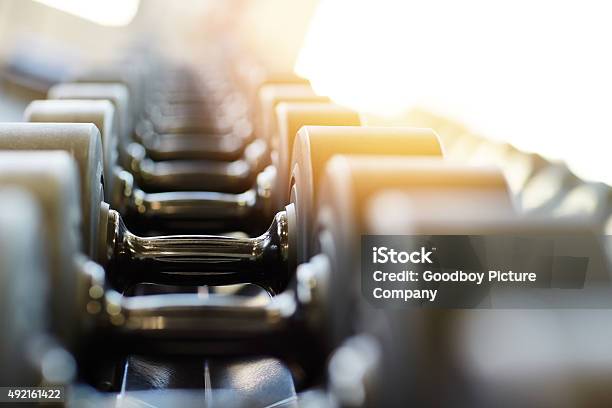 Give Your Body A Lift Stock Photo - Download Image Now - Exercise Equipment, Close-up, 2015