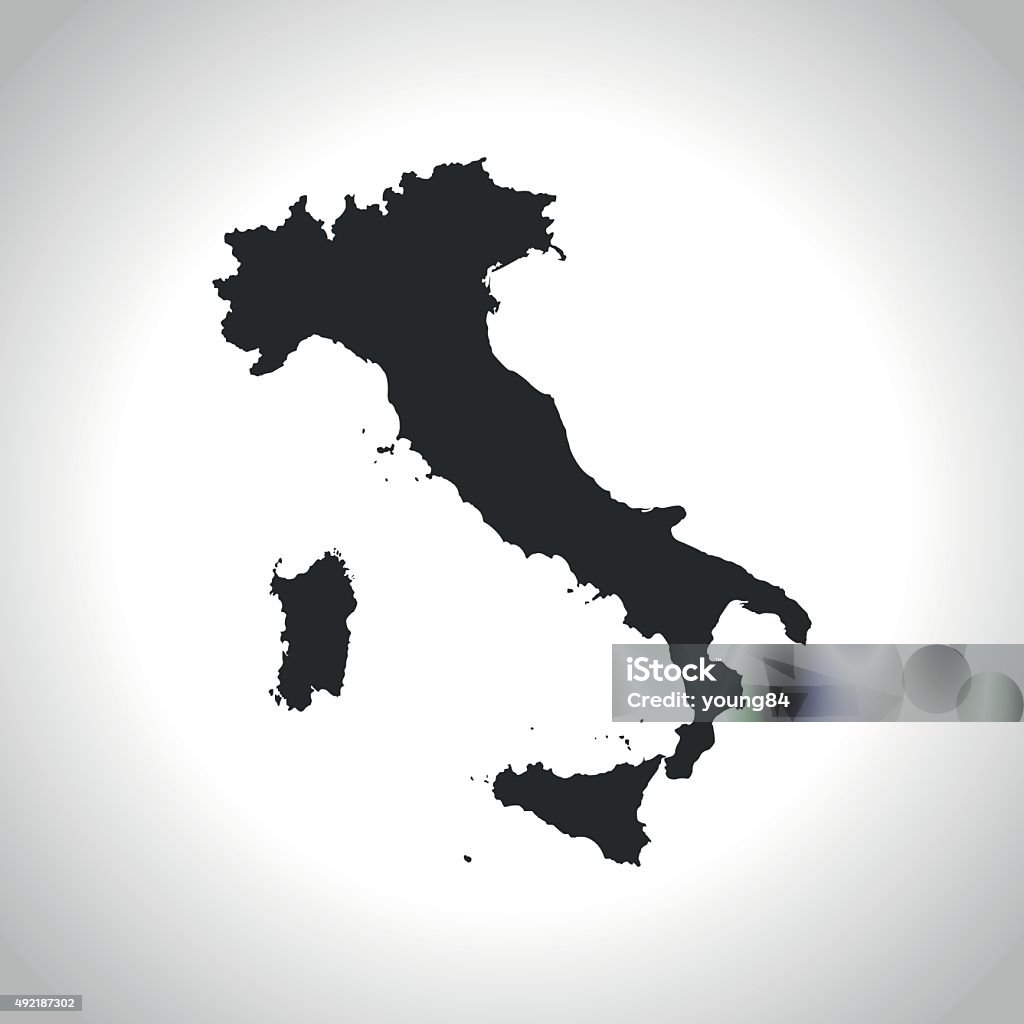 Italy Map vector map of the Italy. 2015 stock vector