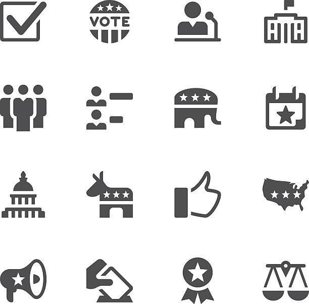 ilustraciones, imágenes clip art, dibujos animados e iconos de stock de elecciones y la política de iconos - democratic donkey