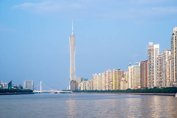 istock skyline of Guangzhou, around the central axis 492187634