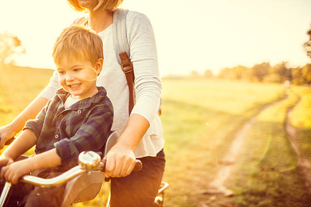 istock Mom and me on a bicycle 492188850