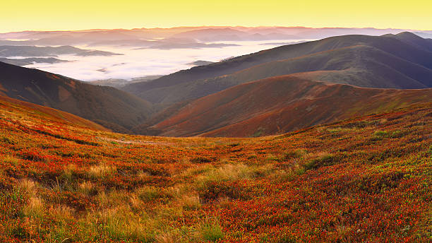 istock beautiful sunrise on the mountaines 492189888