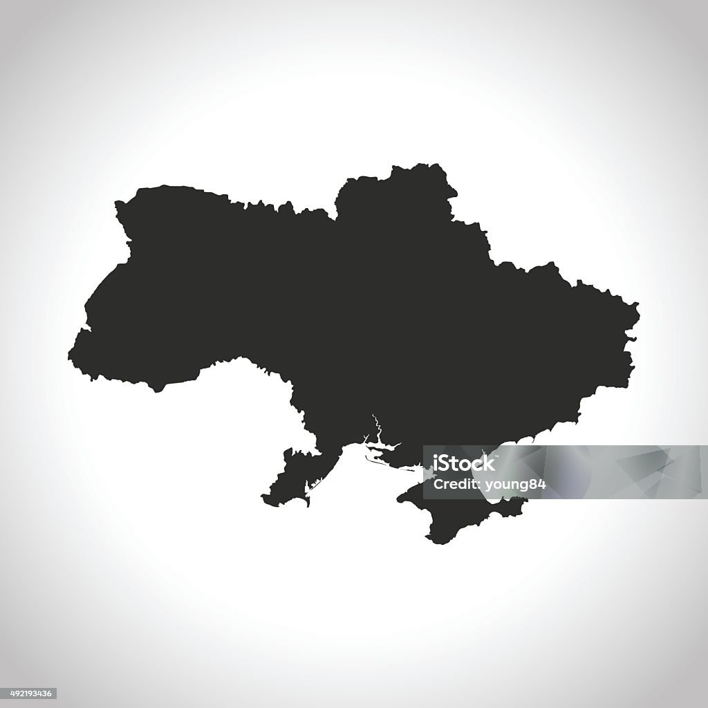 Ucraina mappa - arte vettoriale royalty-free di Ucraina