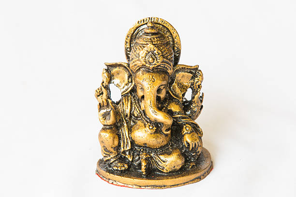 istock Hindu God Ganesh Statueisolated on white 492194843