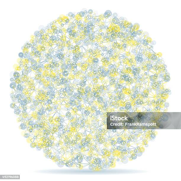 Electricity Circle Abstract Network Pattern Stock Illustration ...