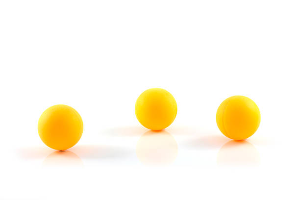 istock Table tennis orange ball isolated 492196977