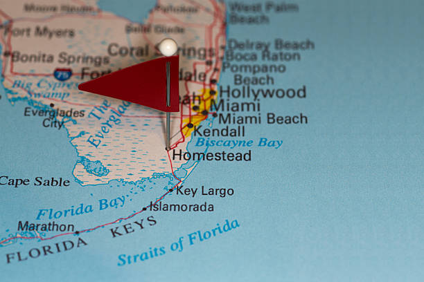 Homestead Fl Usa Cities On Map Series Stock Photo Download Image Now Homestead Fl Usa Cities On Map Series 