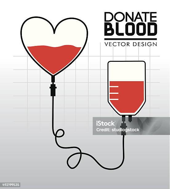Становиться Донором Крови — стоковая векторная графика и другие изображения на тему Без людей - Без людей, В форме креста, Векторная графика
