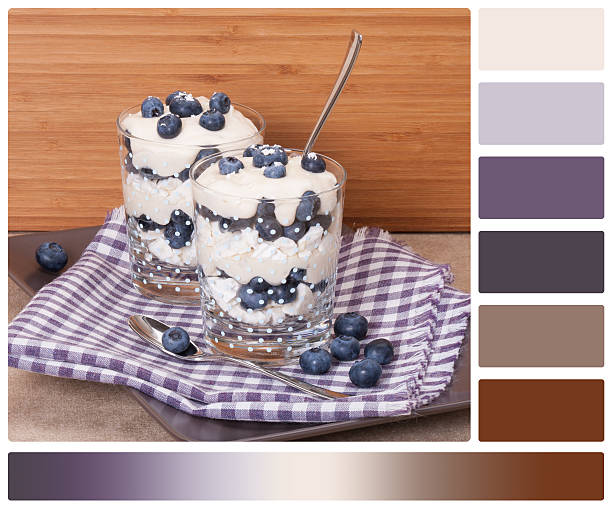 istock Blueberry Dessert With Cream And Meringues 492200185