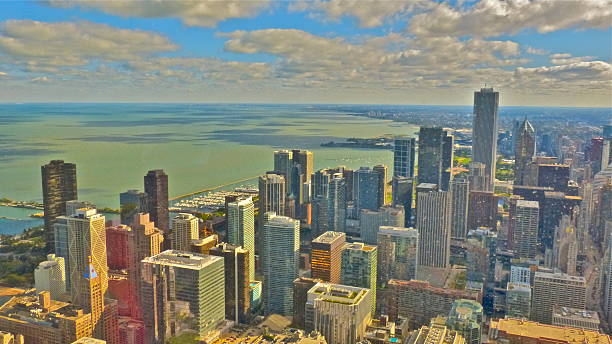 istock Chicago -Skyline vu du John Hancock building, architecture 492217370