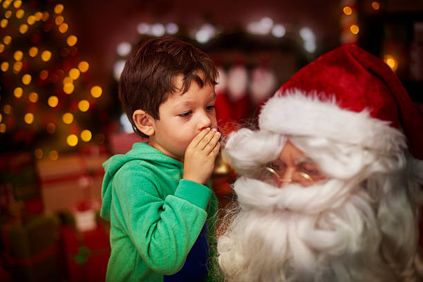 istock Whispering the hidden dreams for St. Claus 492217784